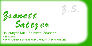 zsanett saltzer business card